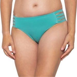 NWT Roxy Size Small Beach Classics Bikini Full Bottom Teal